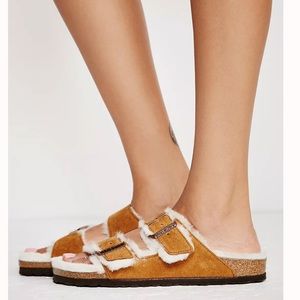 Birkenstock Arizona Fur Mink
